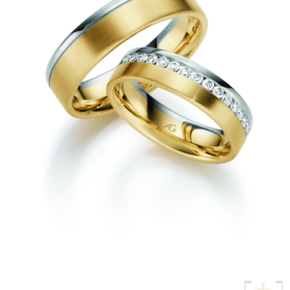 Bicolor trouwringen 28623