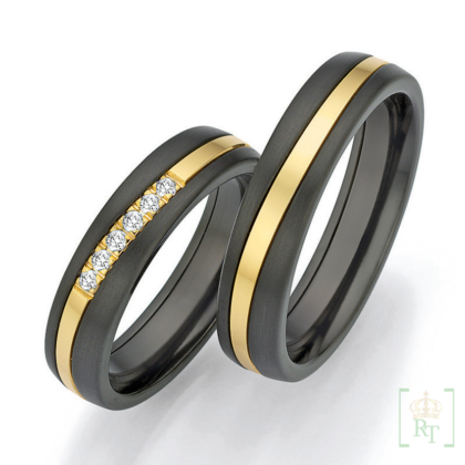 Zirkonium-Goud (14k) trouwringen 20151