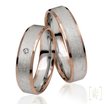 Bicolor trouwringen S926