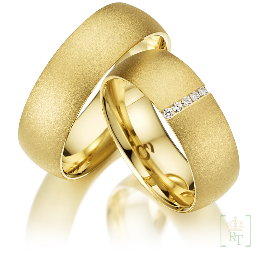 Geelgouden trouwringen S230