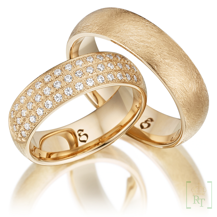 Roségouden trouwringen S 289