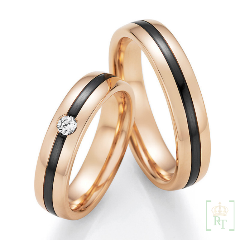 Trouwringen Goud-Zirkonium_diamant_14_10070_050+14_10080_050