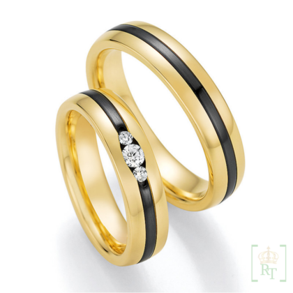 Trouwringen Goud-Zirkonium_diamanten_14_10130_050+14_10140_050